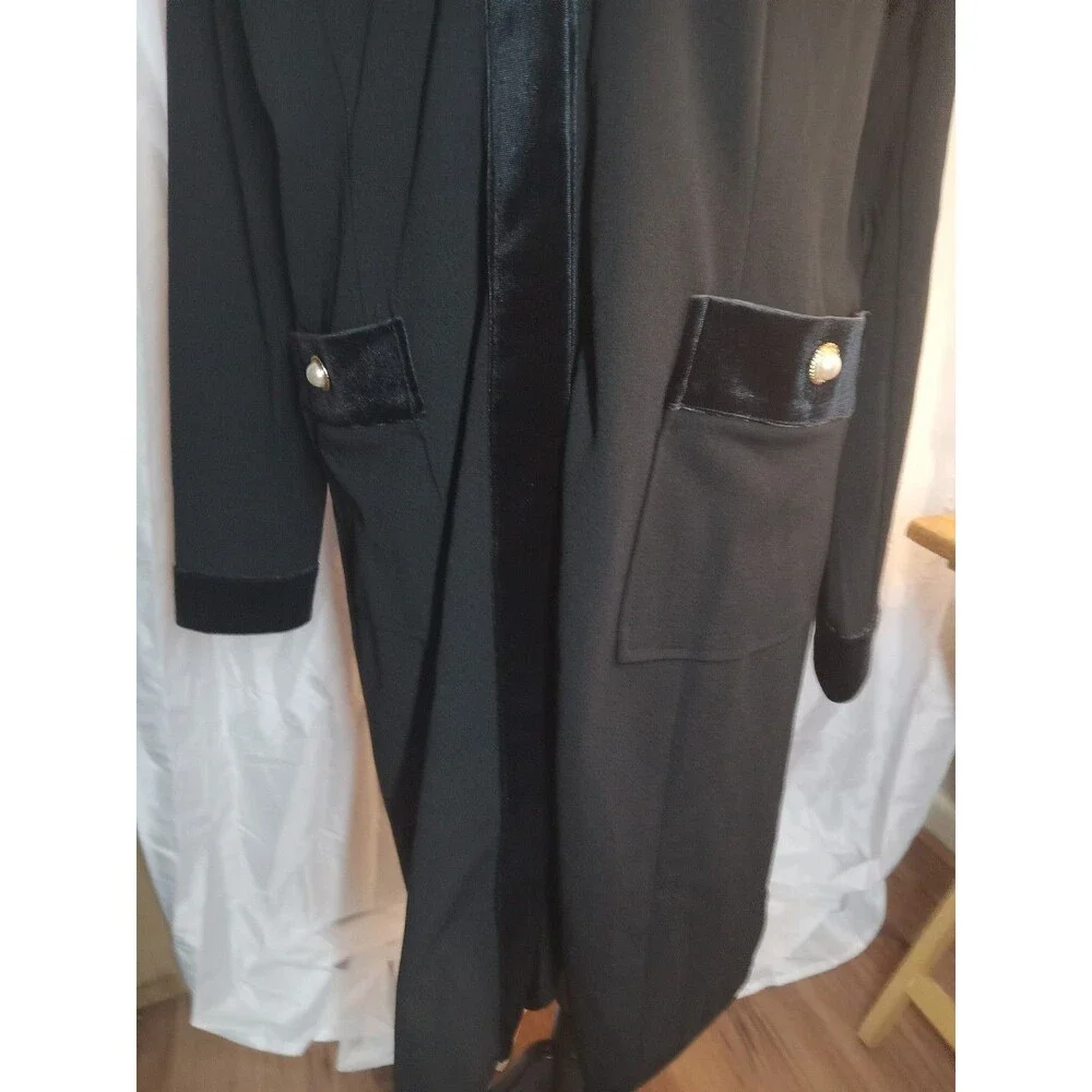 C Wonder by Christian Siriano Knit Crepe Belted Trench Coat, 2X - Picture 3 of 11